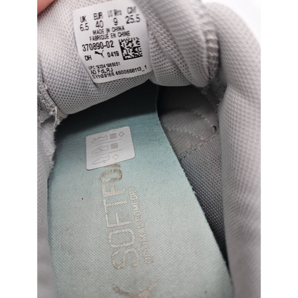 Puma Soft Foam Optimal Comfort Size 9 Light Gray/Teal Green Athletic Shoes - Picture 12 of 12